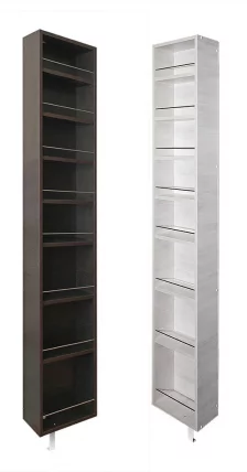 Поворотный зеркальный шкаф Лупо Шелф Арт Венге_10