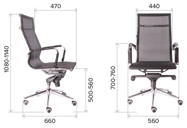 Кресло руководителя Опера М сетка Черный / Opera M_4