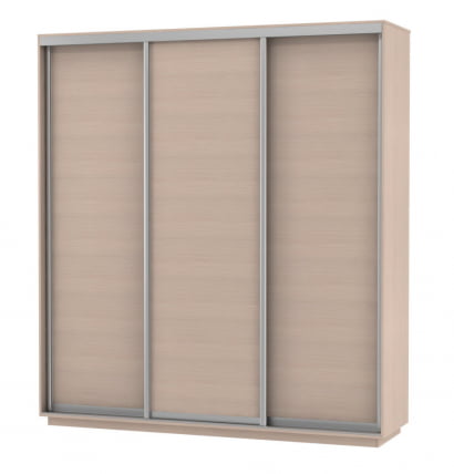 Шкаф-купе трехдверный Экспресс Трио Элемент 1800х2400х Дуб молочный / 1800х2400h_0