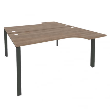 Рабочая станция на П-образном м/к ОНИКС О.МП-Д.СА-1 Дуб Аризона/Антрацит / ONIX O.MP-D.SA-1_0
