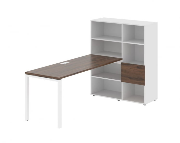 Рабочая станция ЕДИС ЕУРСТ 1117 Дуб Денвер темный Белый Белый / EDIS EURST_0