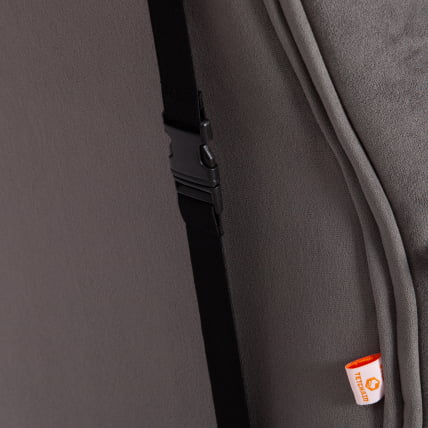 Кресло ДРИВЕР (22) флок/ткань, серый/серый, 29/ТВ-12 / DRIVER 29/TW-12_13