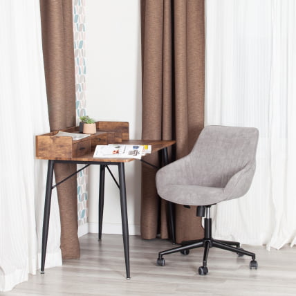 Кресло офисное ДУБЛИН велюр Cлермон, св. -серый, 60 / DUBLIN Clermon,_12