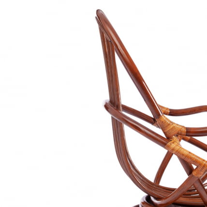 Кресло вращающееся ФЛОРЕС 5005 /без подушки/ Пекан (орех) / FLORES Pecan_4