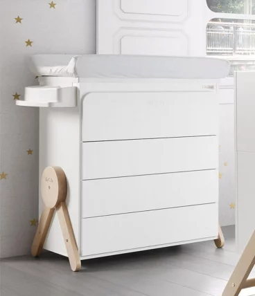 Комод пеленальный Микуна Свинг Б-1837 Вхите/Ватервоод / Micuna Swing B-1837 White/Waterwood_0