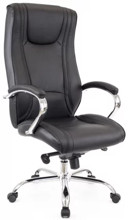 Кресло руководителя Кинг М кожа Черный / King M_3