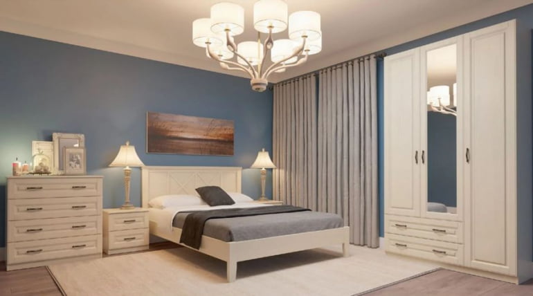 Тумба прикроватная Кантри 02 Слоновая кость_1