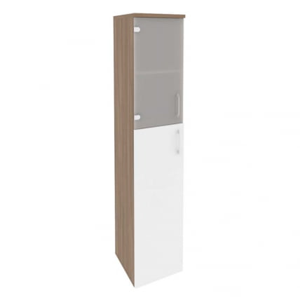 Шкаф высокий узкий левый ОНИКС О.СУ-1.7(Л) Дуб Аризона/Белый / ONIX O.SU-1.7(L)_0