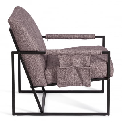 Кресло Чарли ЛУКС/Чарли Люкс велюр/букле, ВТ шапе воод росе, 70х80х82 см / Charli LUX/Чарли VT shape wood rose,_1