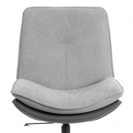 Кресло лаунж Космо велюр/букле/экокожа, ВТ шапе силвер/графит / Cosmo VT shape silver/графит_5