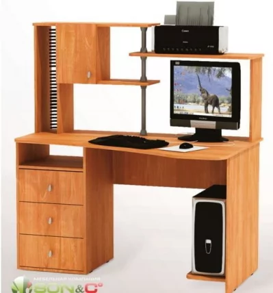 Стол компьютерный СН 05.13 Ольха русская / SN_0