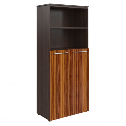 Шкаф с глухими средними дверьми МХC 85.6 Макассар/Венге Магия / MHC_0