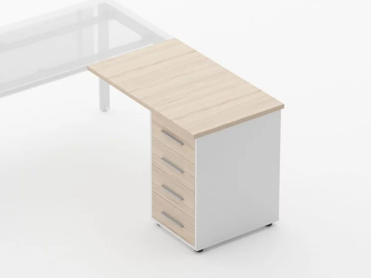 Тумба приставная Дека 9.05.10 Туя/Белый / Deka_1