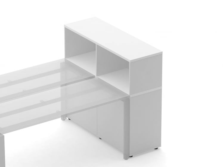 Тумба комбинированная высокая для рабочего модуля Дека 9.04.125 Белый / Deka_3