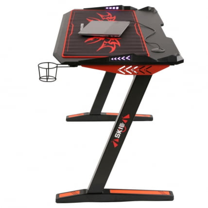 Игровой компьютерный стол СКИЛЛЛ CТГ-003 120КС60 Черный-красный / SKILLL CTG-003 120X60_4