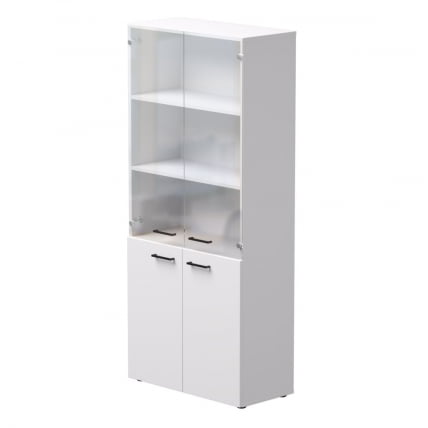 Шкаф комбинированный со стеклом Еверпроф ЕВО 254Н004 Белый / Everprof EVO_0