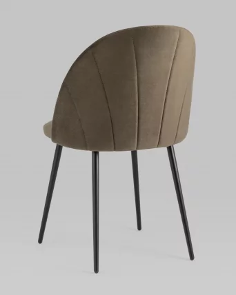 Стул для кухни Логан НЕВ велюр Коричневый / NEW_5