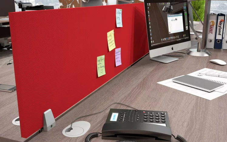 Экран разделительный (с тканью) КСФП 143 (Красный) / XFP_1