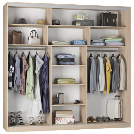 Шкаф-купе Б-230х235х60-1(ЯАС-Д10Д10Д10) / B-230х235х60-1(ЯАС-D10D10D10)_1