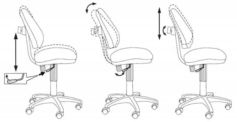 Кресло детское Бюрократ КД-4/ТВ-55 голубой / KD-4/TW-55_7