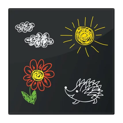 Доска магнитно-маркерная стеклянная БРАУБЕРГ 45х45 см Черная / BRAUBERG_2