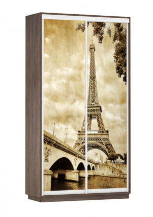 Шкаф-купе двухдверный Экспресс Дуо 1200х2400х Париж/Венге / 1200х2400h_0