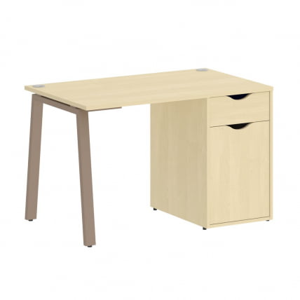 Стол письменный ХОМЕ ОФФИCЕ ВР.СП-3-118.1.А Клен/Мокко металл / HOME OFFICE VR.SP-3-118.1.A_0