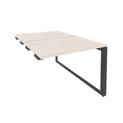 Стол-приставка двойной на О-образном м/к к опорым элем. ОНИКС О.МО-Д.СПР-1.7 Денвер Светлый/Антрацит / ONIX O.MO-D.SPR-1.7_0