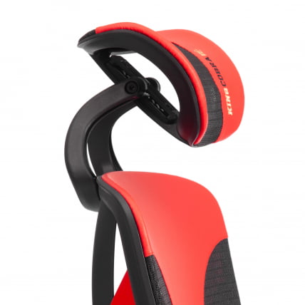 Кресло КингКобра иск. кожа / сетка, черный / красный / KingCobra_14