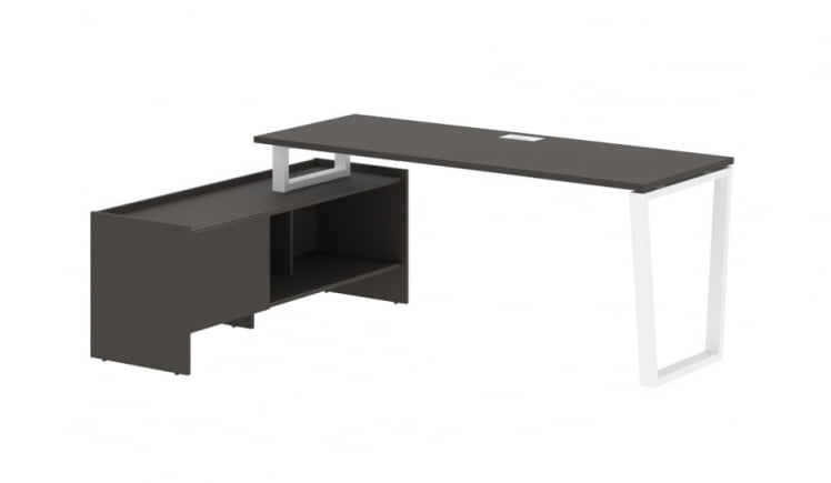 Стол с тумбой ЕДИС ЕВCТ 19614 Мокко Белый / EDIS EVCT_0