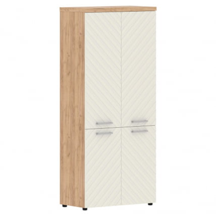 Шкаф с глухими средними и малыми дверьми Торр ЛУКС ТЛХC 85.3 Дуб Бофорд Латте / Torr LUX TLHC_0