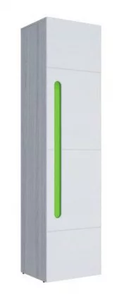 Пенал Палермо Юниор 02 Белый глянец Ясень шимо светлый Зеленый_0