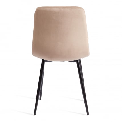 Стул CХИЛЛЙ (мод. ДЖСC-220) Велюр/металл , 44,5х52,5х88 см, Беиге (бежевый) ХЛР8 / черный / CHILLY (mod. JSC-220) Beige HLR8_4