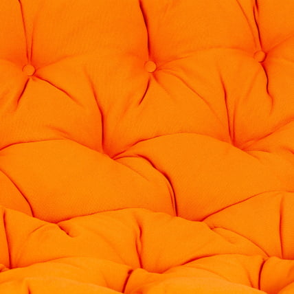 Диван МАМАСАН/МАМАСАН 23/02 В /с подушкой/ подушка 182х119 см, 169х102х80 см, Антикуе бровн (античный черно-коричневый), ткань, оранжевый, С 23 / MAMASAN/МАМАСАН W Antique brown_7