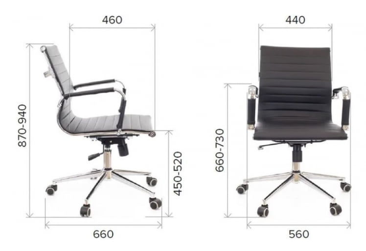 Кресло для персонала Лео Т экокожа Бежевый / Leo T_4