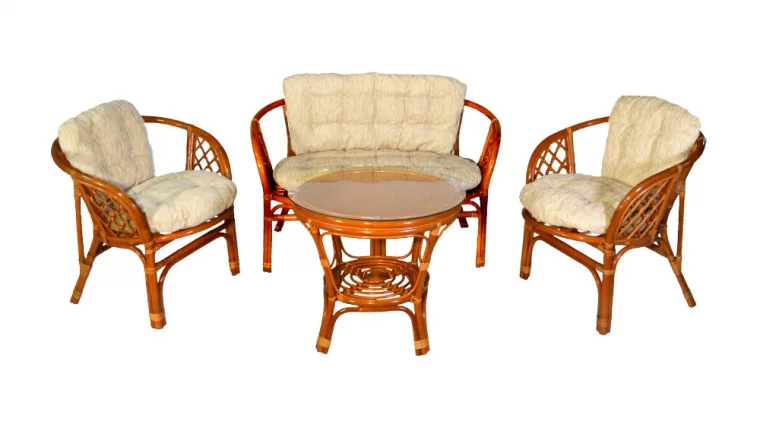 Комплект Багама с диваном, подушки светлые обычные Бахама10 коньяк / Bahama10_0