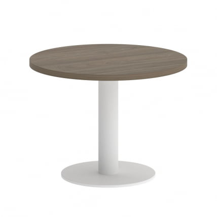 Стол журнальный круглый ХОМЕ ОФФИCЕ ВР.СП-5-60.1Г Вяз Благородный/Белый металл / HOME OFFICE VR.SP-5-60.1G_0