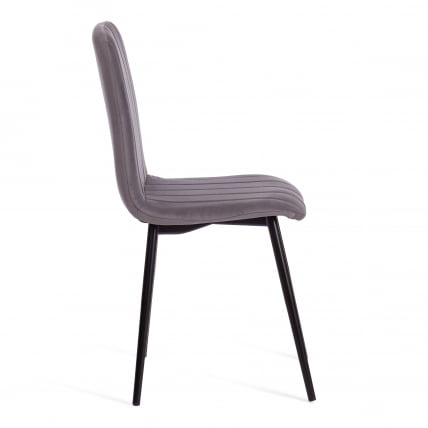 Стул АРC АРC Велюр/металл , 46 х 52 х 88 см, темно-серый/черный / ARC ARC_1