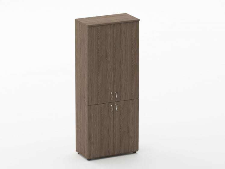 Шкаф высокий закрытый Твин 16.16.101 Дуб Верцаска / Twin_0