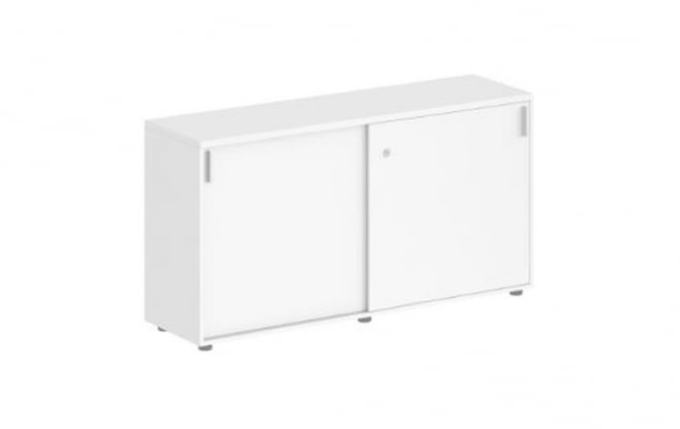 Шкаф-купе низкий с замком Сигма СГ.701.ВХ.ВХ Белый / Sigma SG.701.WH.WH_0