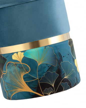 Пуф Кэрри с ящиком велюр Гингко без ножек / Gingko_2