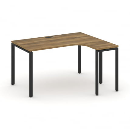 Стол эргономичный правый CОНCЕПТ CН.СА-001(Р) Сандал Янтарный Черный / CONCEPT CN.SA-001(R)_0