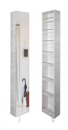 Поворотный шкаф Лупо Шелф (левый) Беленый дуб_0