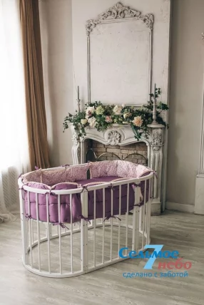 Кровать-трансформер 6-в-1 Меррй Хаппй 01 Комплект Белая / Merry Happy_20