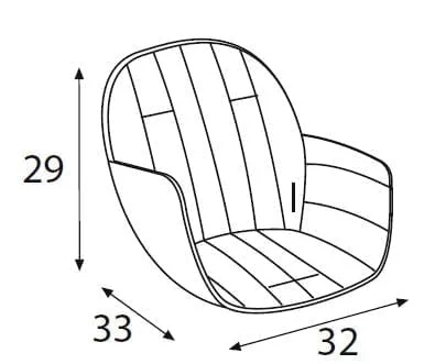 Текстиль в стул Микуна ОВО ЛУКСЕ ТКС-1646 Беиге / Micuna OVO LUXE TX-1646 Beige_4