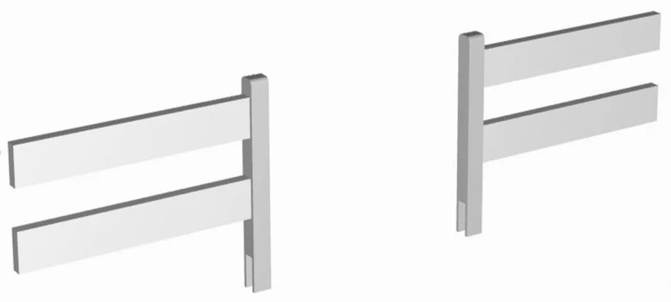Съемный борт РооРоом ВК-22 Белый / RooRoom VK-22_0