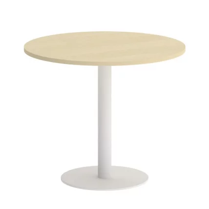 Стол журнальный круглый ХОМЕ ОФФИCЕ ВР.СП-5-90.1 Клен/Белый металл / HOME OFFICE VR.SP-5-90.1_0