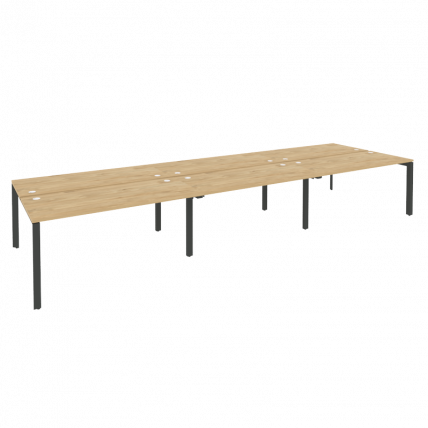 Рабочая станция на П-образном м/к ОНИКС О.МП-Д.РС-6.4.7 Тиквуд Светлый/Антрацит / ONIX O.MP-D.RS-6.4.7_0