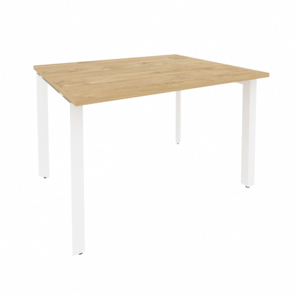 Стол переговорный (1 столешница) ОНИКС О.МП-ПРГ-1.2 Тиквуд Светлый/Белый / ONIX O.MP-PRG-1.2_0
