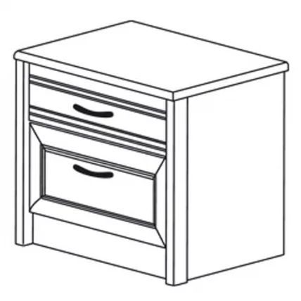 Тумба прикроватная Флоренция 675  Дуб оксофрд_2